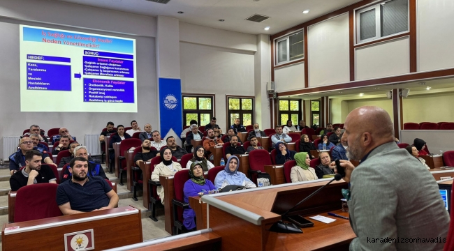 Büyükşehir çalışanlarına iş sağlığı ve güvenliği eğitimi