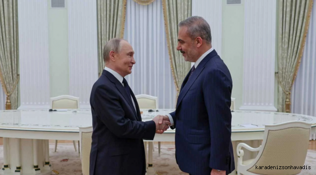 Dışişleri Bakanı Hakan Fidan, Moskova'da Vladimir Putin ile buluştu