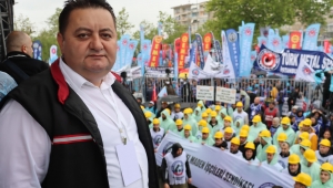 GMİS, İSTANBUL'DA TÜRK-İŞ'İN MİTİNGİNDE EN ÖNDE YER ALDI