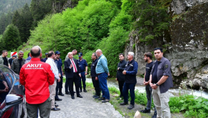 Haldizen Deresi'nde kaybolan çocuğun arama çalışmalarını Vali Yıldırım yerinde inceledi