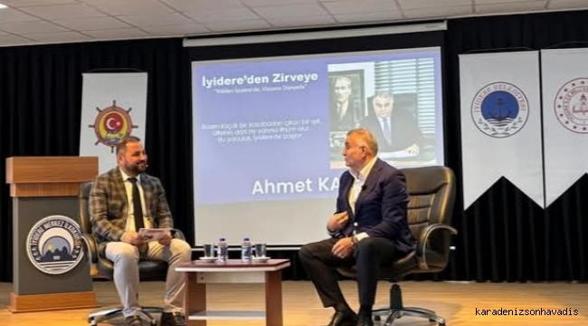 İYİDERE'Lİ TANINMIŞ İŞ VE SPOR ADAMI AHMET KAVALCI İLÇEDE OKUDUĞU OKULUN ÖĞRENCİLERİNE BAŞARI HİKAYESİNİ ANLATTI