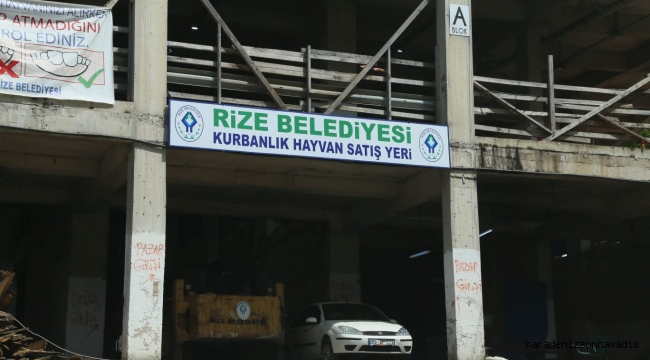RİZE BELEDİYESİ BOĞAZ MAHALLESİ KURBAN SATIŞ NOKTASI HİZMET VERMEYE BAŞLADI