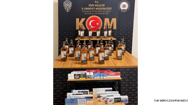 RİZE EMNİYETİNDEN KAÇAK MADDELERE GEÇİT YOK