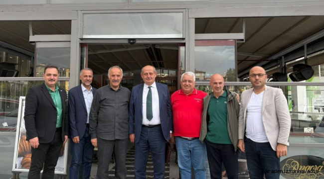 Rize’ye hizmet etmiş iki isim Başkent'te buluştu