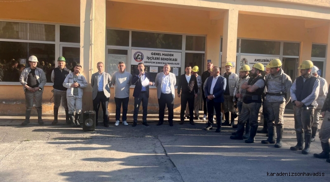 TURAN, ARMUTÇUK’TA MADENCİYİ BİLGİLENDİRDİ
