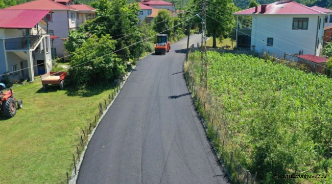 Altınordu Yaraşlı yolu sıcak asfalt konforuna kavuştu