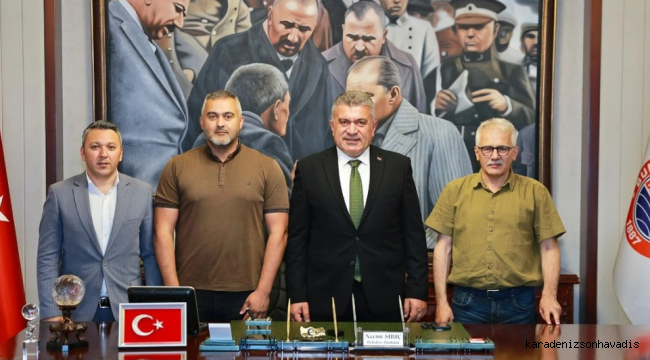 Bulancak Belediye Başkanı Necmi Sıbıç Belçikalı misafirlerini ağırladı