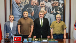 Bulancak Belediye Başkanı Necmi Sıbıç Belçikalı misafirlerini ağırladı