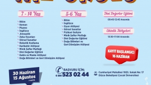 ÇOCUK ÜNİVERSİTESİ'NDE YAZ MARATONU BAŞLIYOR