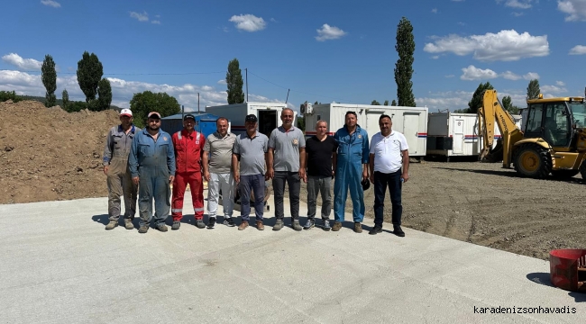 Demir, MTA Jeotermal Kampı'nda işçilerle bir araya geldi