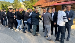 GMİS yönetimi, madenciyle bayramlaştı