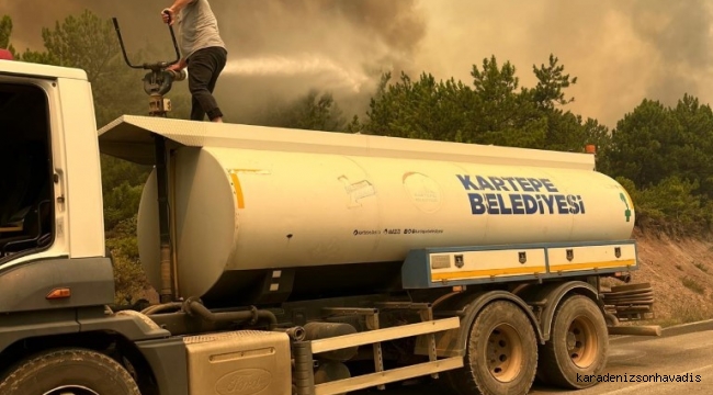 Kartepe Belediyesi’nden Taraklı Yangınına Müdahale Desteği