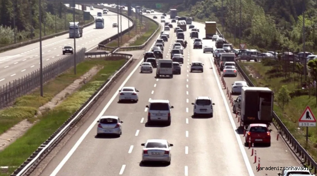 Kurban Bayramı’nda otoyollardan yaklaşık 16,3 milyon araç geçti