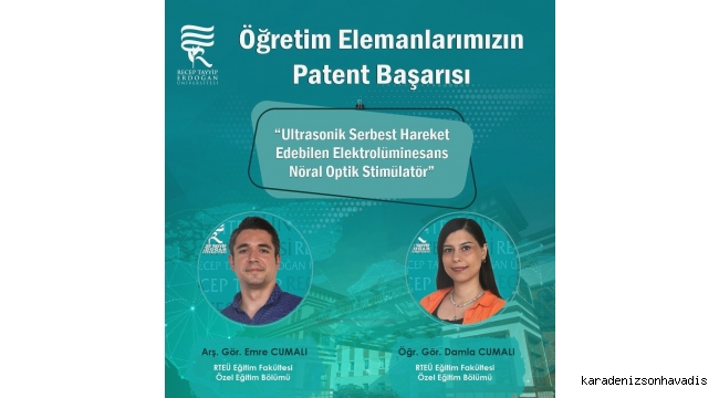 RTE ÖĞRETİM ELAMANLARININ PATENT BAŞARISI