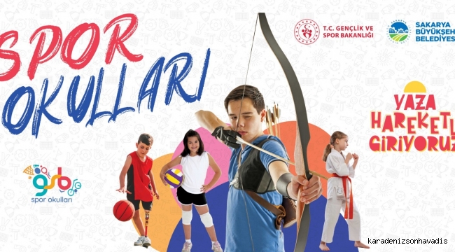 Sakarya’da çocuklar yaz tatilini sporla iç içe geçirecek: Futboldan yüzmeye, tenisten, basketbola…