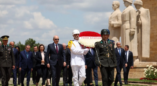 TBMM Başkanı Numan Kurtulmuş ve Başkanlık Divanı, Anıtkabir’i ziyaret etti