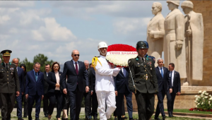 TBMM Başkanı Numan Kurtulmuş ve Başkanlık Divanı, Anıtkabir’i ziyaret etti