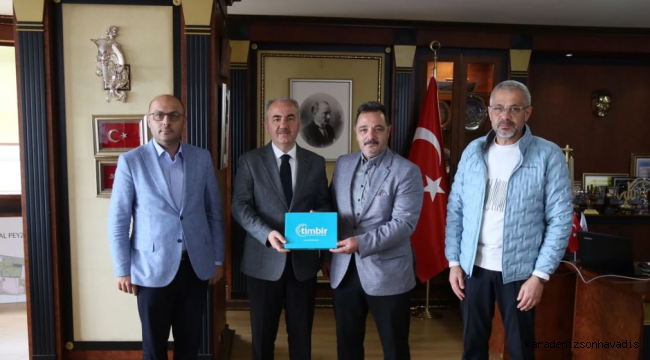 TİMBİR ve BHA heyetinden Rize Belediye Başkanı Metin’e ziyaret