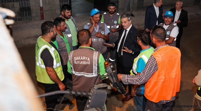 Yusuf Alemdar sözünü verdiği proje için gece yarısı yine sahadaydı