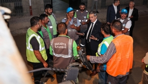 Yusuf Alemdar sözünü verdiği proje için gece yarısı yine sahadaydı