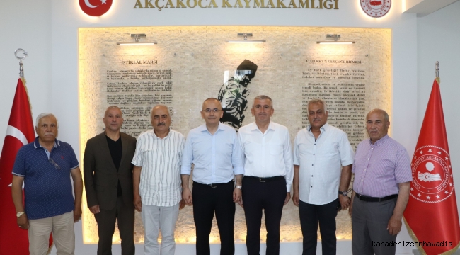 DEMİR’DEN AKCAKOCA KAYMAKAMI VE BELEDİYE BAŞKANINA ZİYARET
