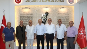 DEMİR’DEN AKCAKOCA KAYMAKAMI VE BELEDİYE BAŞKANINA ZİYARET