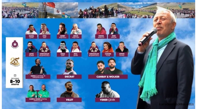 Ekşioğlu Vakfı 25. Ovit Yayla Şenlikleri başlıyor