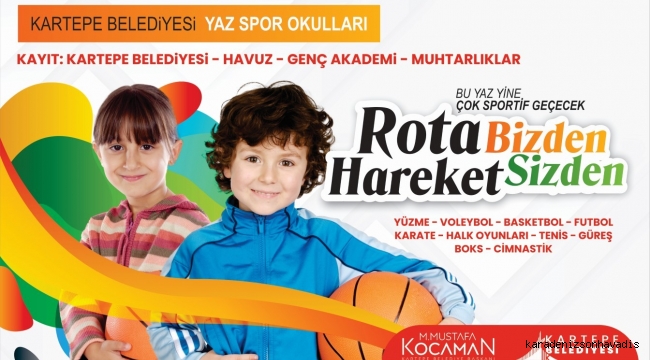 Kartepe yaz spor okulları sezonu açılıyor