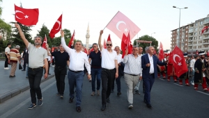 KTO, KAYSO, MÜSİAD, MİMARSİNAN, İNCESU VE ERCİYES OSB, 15 TEMMUZ’DA MEYDANDA NÖBETTEYDİ