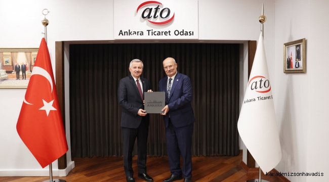 Moldova Büyükelçisi ATO Başkanı Baran'ı Ziyaret etti