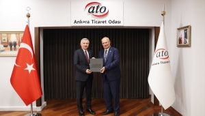 Moldova Büyükelçisi ATO Başkanı Baran'ı Ziyaret etti