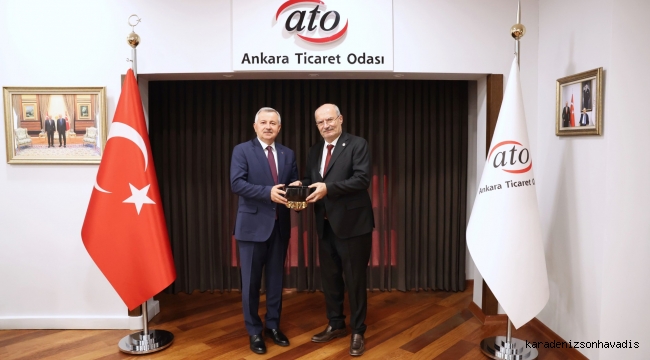Moldova Büyükelçisi Veda İçin ATO Başkanı Baran'ı Ziyaret Etti