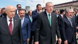 TBMM'de Cumhur İttifakı zirvesi: Cumhurbaşkanı Erdoğan, Bahçeli ve Destici bir araya geldi
