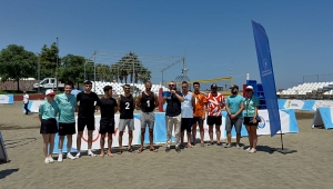 TRABZON'DA PLAJ VOLEYBOLU HEYECANI BAŞLADI