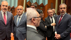 Dışişleri Bakanı Fidan gazetecilere bir araya geldi