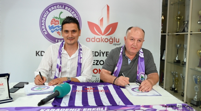Kdz. Ereğli Belediyespor'dan sponsorluk hamlesi: Adakoğlu İnşaat ana sponsor oldu