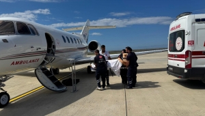RİZE'DEN GATA'YA UÇAK AMBULANSLA HASTA SEVK