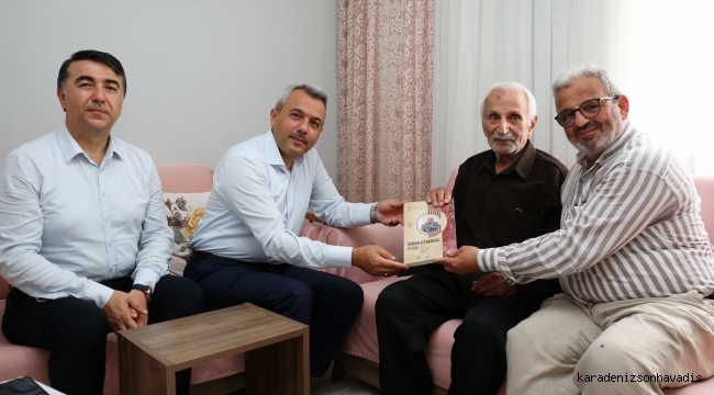 RİZE VALİSİ BAYDAŞ'TAN ŞAİR EFENDİOĞLU'NA ZİYARET