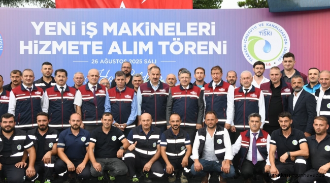 TİSKİ 19 İŞ MAKİNESİNİ ARAÇ FİLOSUNA KATTI