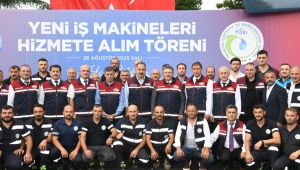 TİSKİ 19 İŞ MAKİNESİNİ ARAÇ FİLOSUNA KATTI