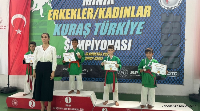 TRABZON BÜYÜKŞEHİR’İN MİNİK SPORCULARINDAN BÜYÜK BAŞARI