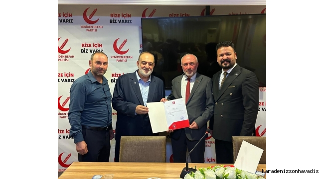 YRP RİZE İLÇE TEŞKİLATINDA BAYRAK DEĞİŞİMİ