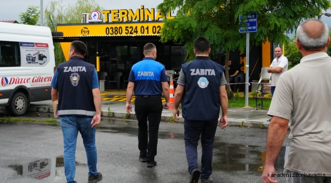ZABITA VE İL SAĞLIK’TAN TERMİNALDE DENETİM