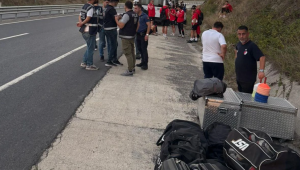 Düzcespor kafilesi ölümden döndü
