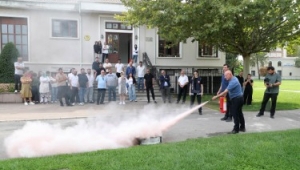 İtfaiyeden yangın anında doğru müdahale eğitimi