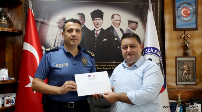 POLİS EŞLERİ DERNEĞİ’NDEN YEŞİL’E TEŞEKKÜR