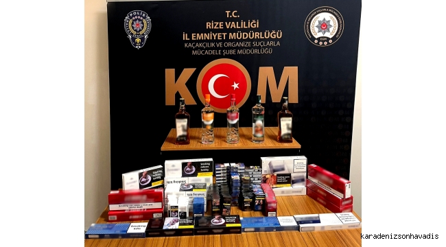 RİZE EMNİYETİ KAÇAKÇILARA GÖZ AÇTIRMIYOR