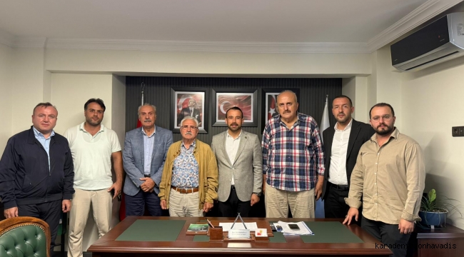 Trabzonlular Derneği’nden Ak Parti ilçe başkanına Ziyaret ..