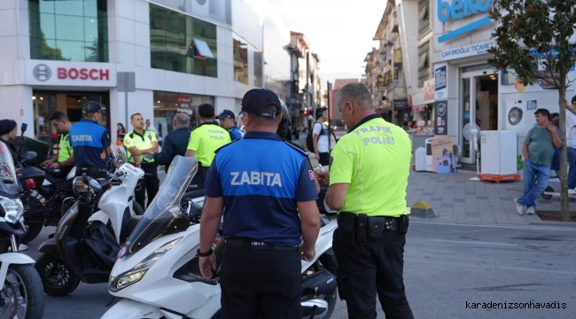 TRAFİĞE KAPALI ALANLARDA MOTOSİKLET DENETİMİ