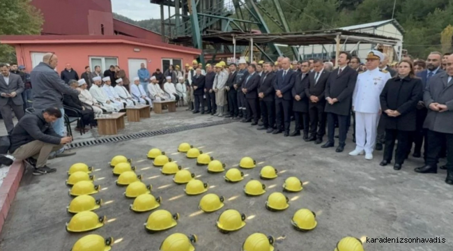 Amasra’daki maden faciasında hayatını kaybeden 43 madenci anıldı